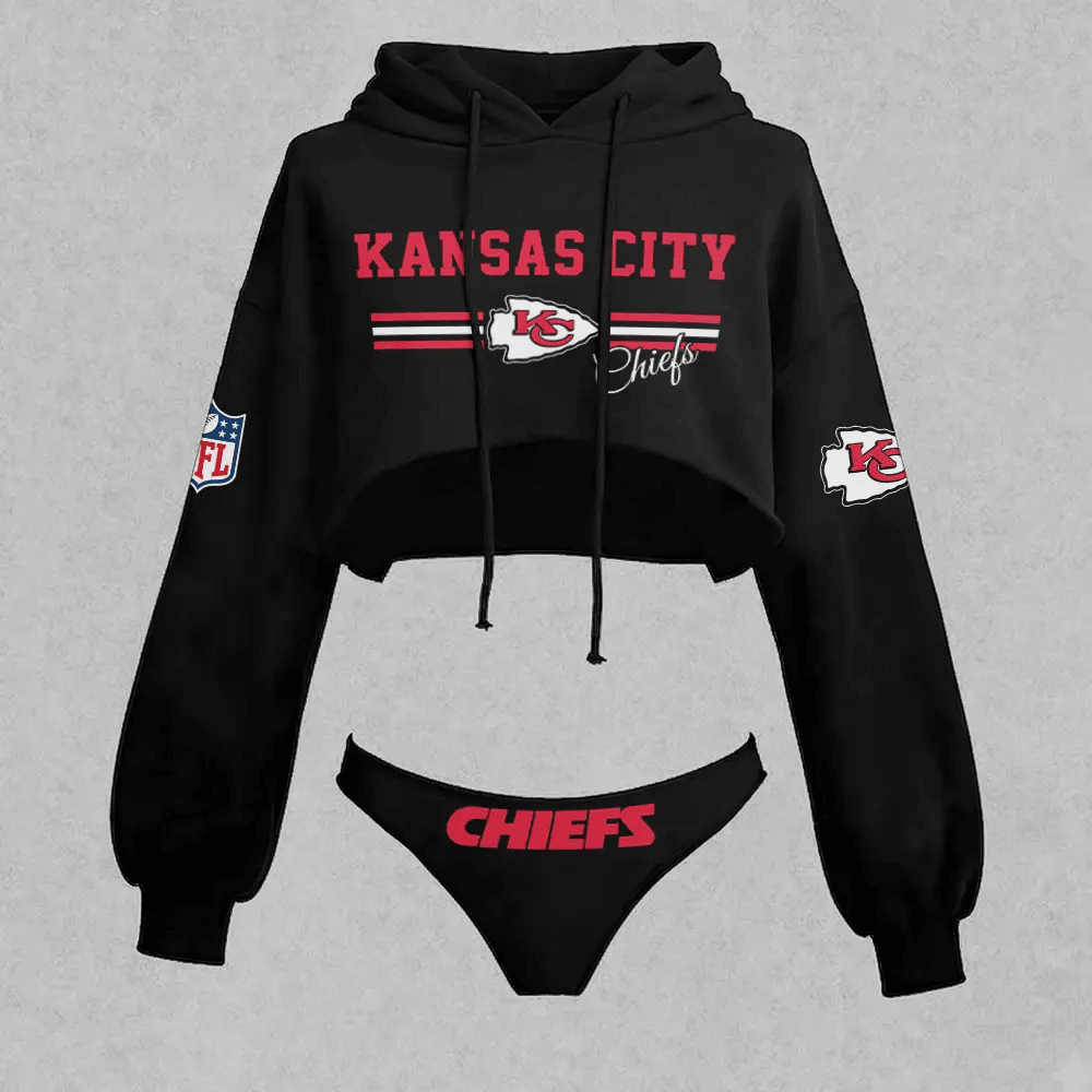 Kansas City Chiefs Cropped Hoodie & Bottom Set Main image