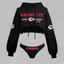 Kansas City Chiefs Cropped Hoodie & Bottom Set