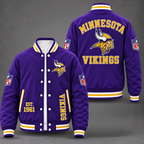 Unisex Minnesota Vikings Purple Varsity Jacket
