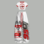 McQueen Women T-Shirt  & Elasticated Trousers Two-Piece Set