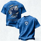 Dallas Cowboys Printed Unisex 100% Pure Cotton Washed T-Shirt
