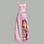 Demon Slayer Top & Elasticated Trousers Two-Piece Set