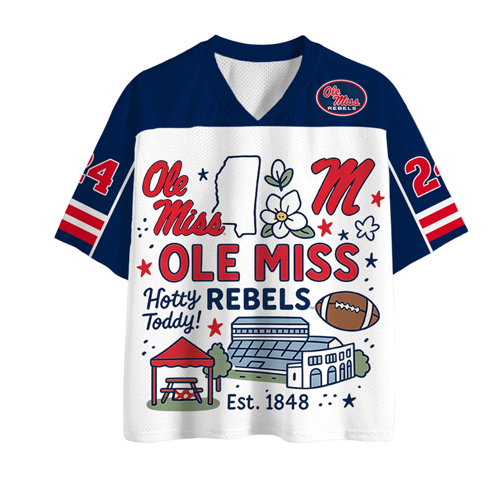 Est.1848 Ole Miss Rebels Game Day NCAA Jersey Shirts