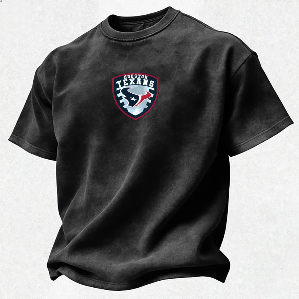 Houston Texans Printed Unisex 100% Pure Cotton Washed T-Shirt Secondary image
