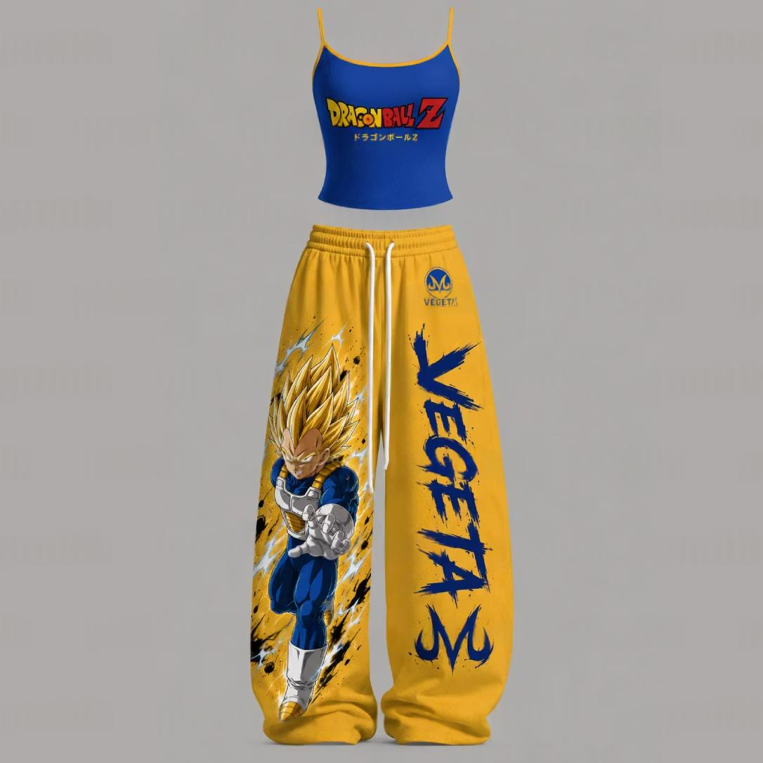Dragon Ball Z Vegeta Super Saiyan Top & Elasticated Trousers Two-Piece Set Main image