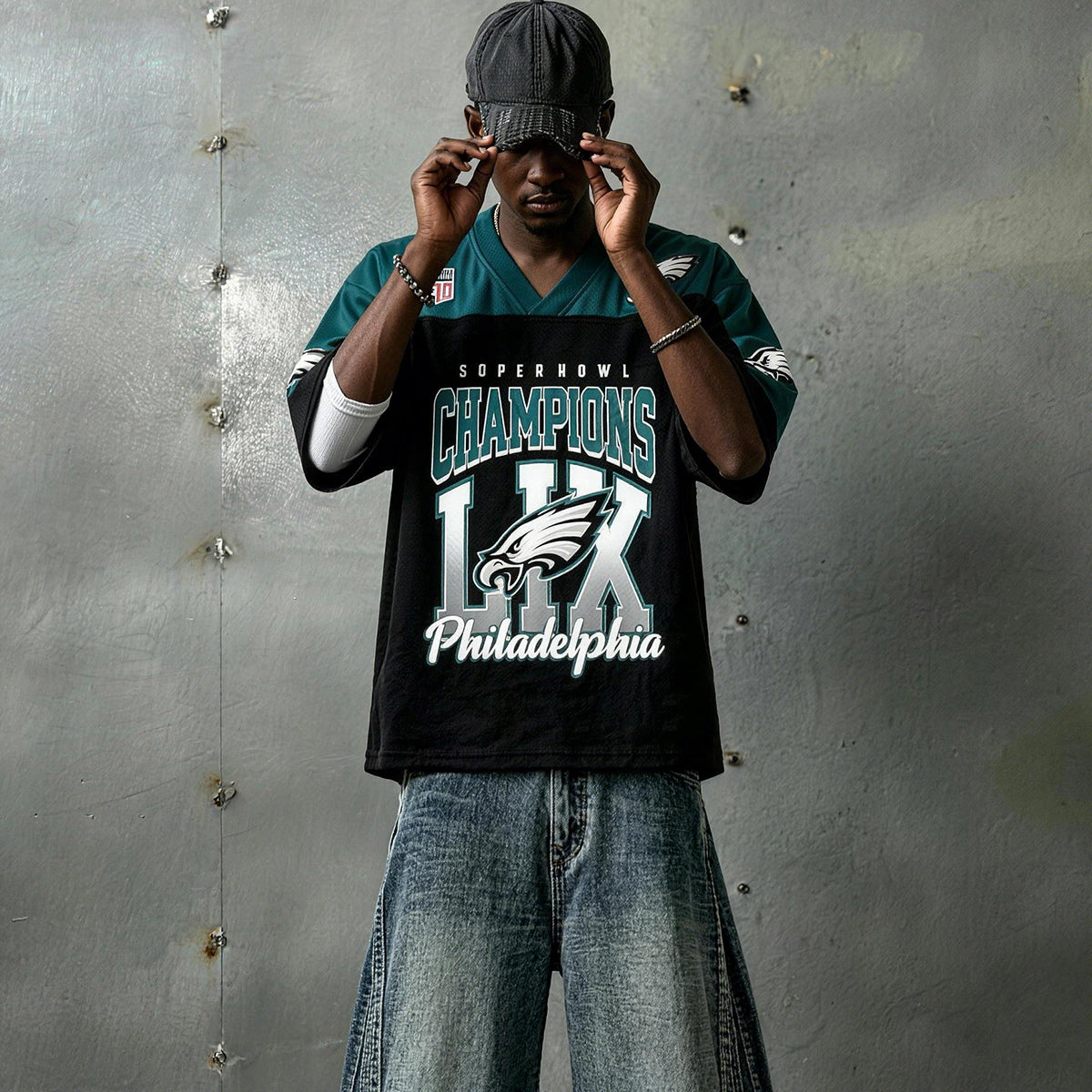 Philadelphia Eagles Super Bowl Champions LIX Graphic Jersey Shirts Secondary image