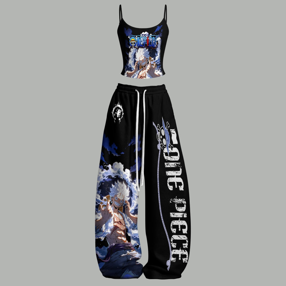 One Piece Top & Elasticated Trousers Two-Piece Set