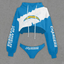 Los Angeles Chargers Cropped Hoodie & Bottom Set