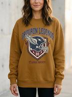 Women's Football Fan Gridiron Legends Helmet Printed Long-Sleeve T-Shirt