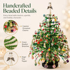 🎅 DIY Beaded Christmas Tree Kit – 🎄Create Your Own Sparkling Holiday Decoration
