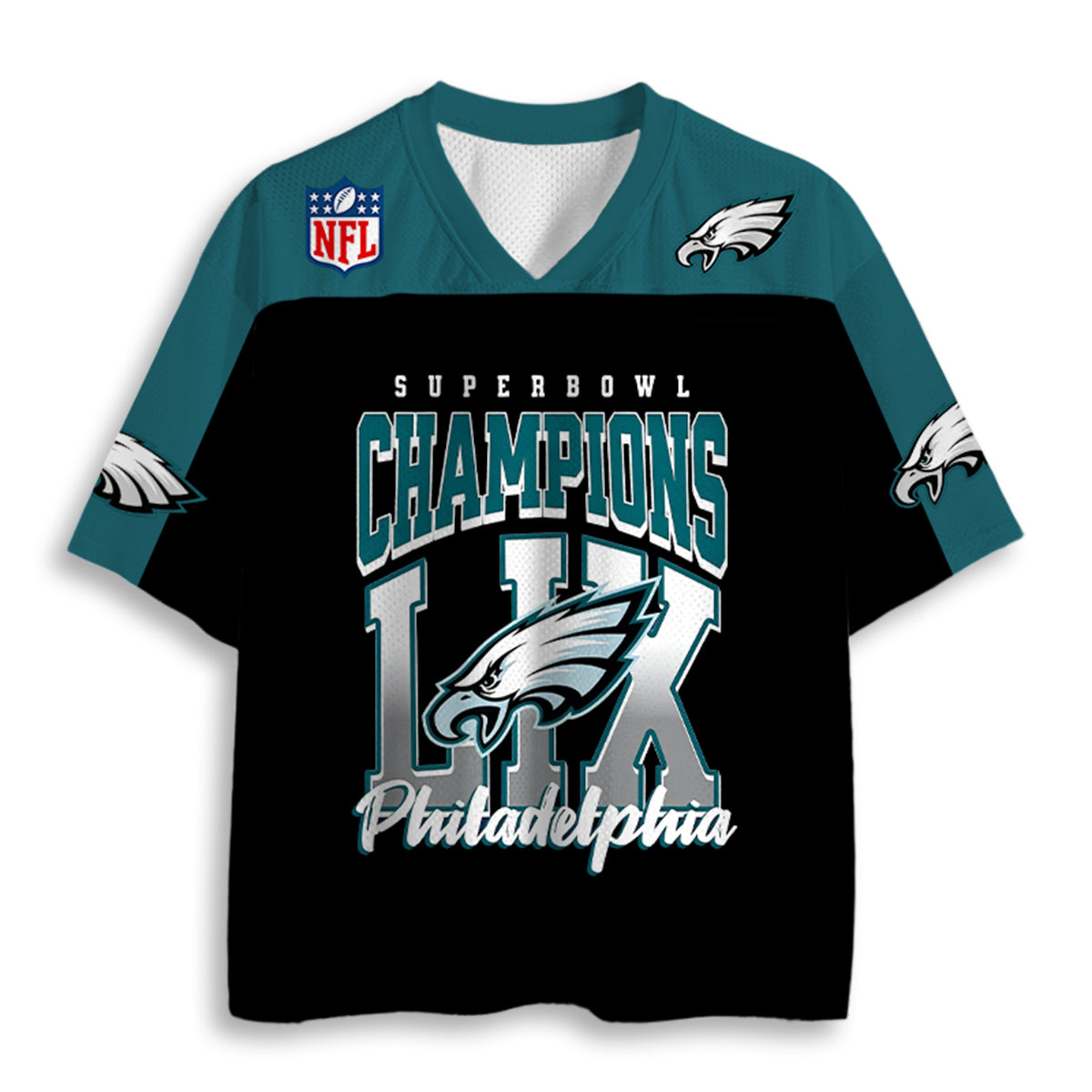 Philadelphia Eagles Super Bowl Champions LIX Graphic Jersey Shirts