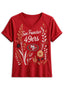 Women's San Francisco 49ers Wildflower Graphic V-Neck Raglan Rolled T-Shirt