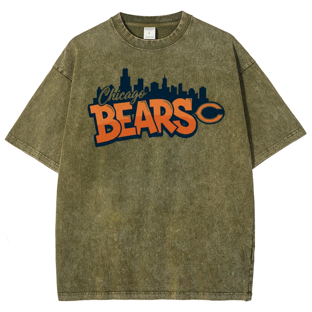Chicago Bears Unisex Vintage Washed T-shirt
