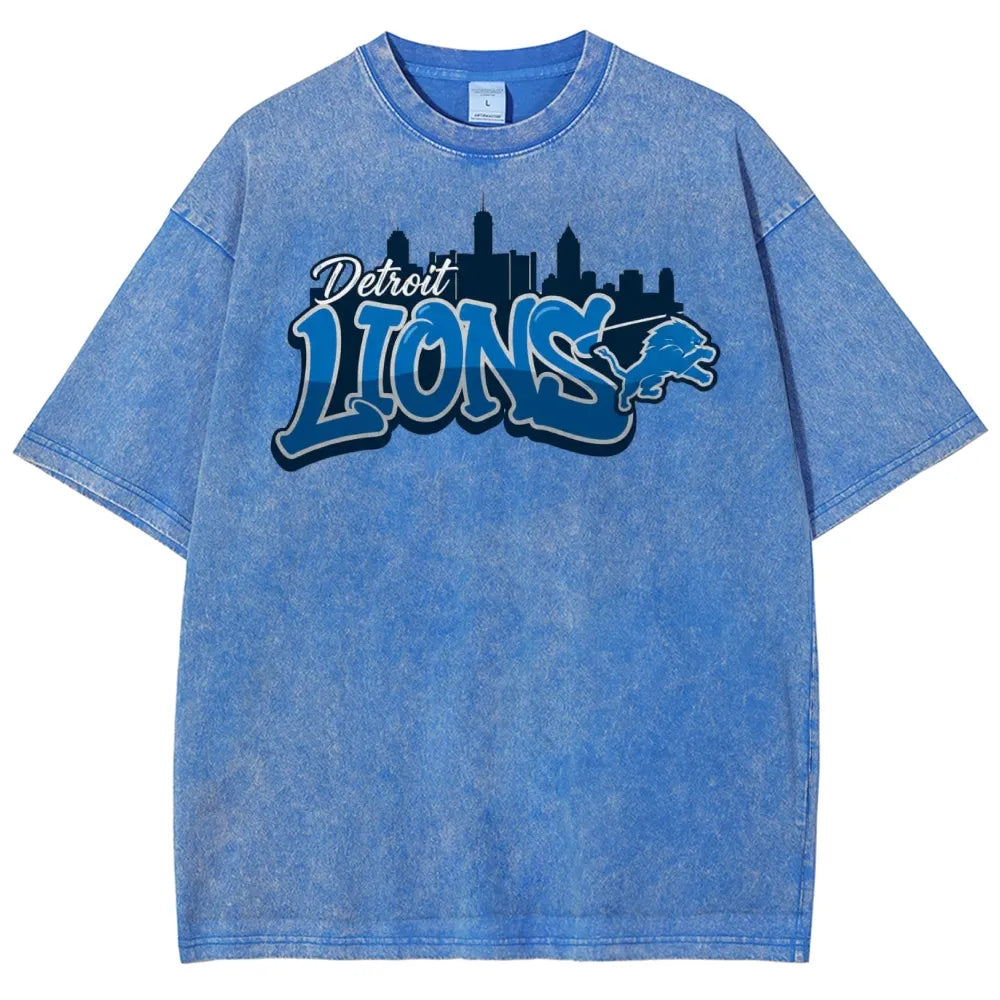 Detroit Lions Unisex Vintage Washed T-shirt