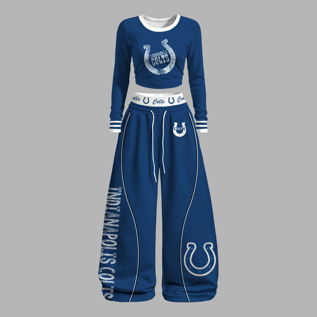 "Indianapolis Colts" Long-sleeved double-layer stretch pants set