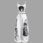 Demon Slayer Top & Elasticated Trousers Two-Piece Set