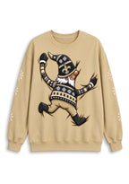 Women's New Orleans Saints Christmas Gnome Crewneck Sweatshirt
