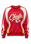 Women's Kansas City Chiefs Crewneck Sweatshirt & Flared Pants 2 Piece Set