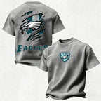 Philadelphia Eagles Printed Unisex 100% Pure Cotton Washed T-Shirt