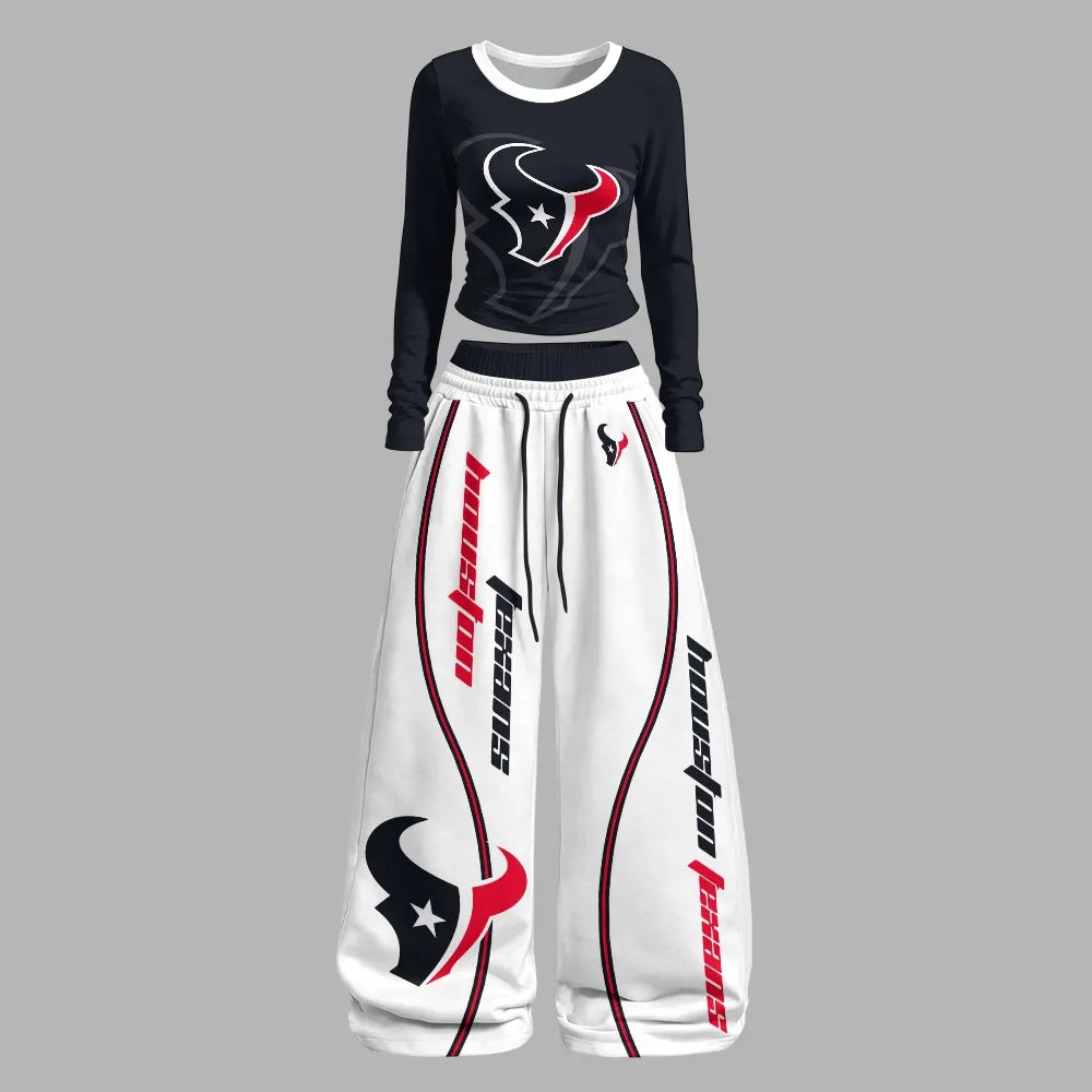 Houston Texans Long-Sleeved Double-Layer Stretch Pants Set | NFL