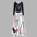 Houston Texans Long-Sleeved Double-Layer Stretch Pants Set | NFL