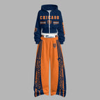 Chicago Bears Zip-up hooded jacket and elastic-waist pants set | NFL
