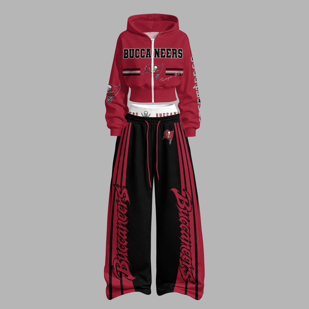Tampa Bay Buccaneers Zip-up hooded jacket and elastic-waist pants set | NFL Main image