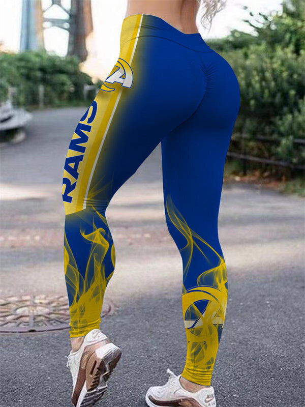 Los Angeles Rams Team Print Workout Leggings For Lady Main image