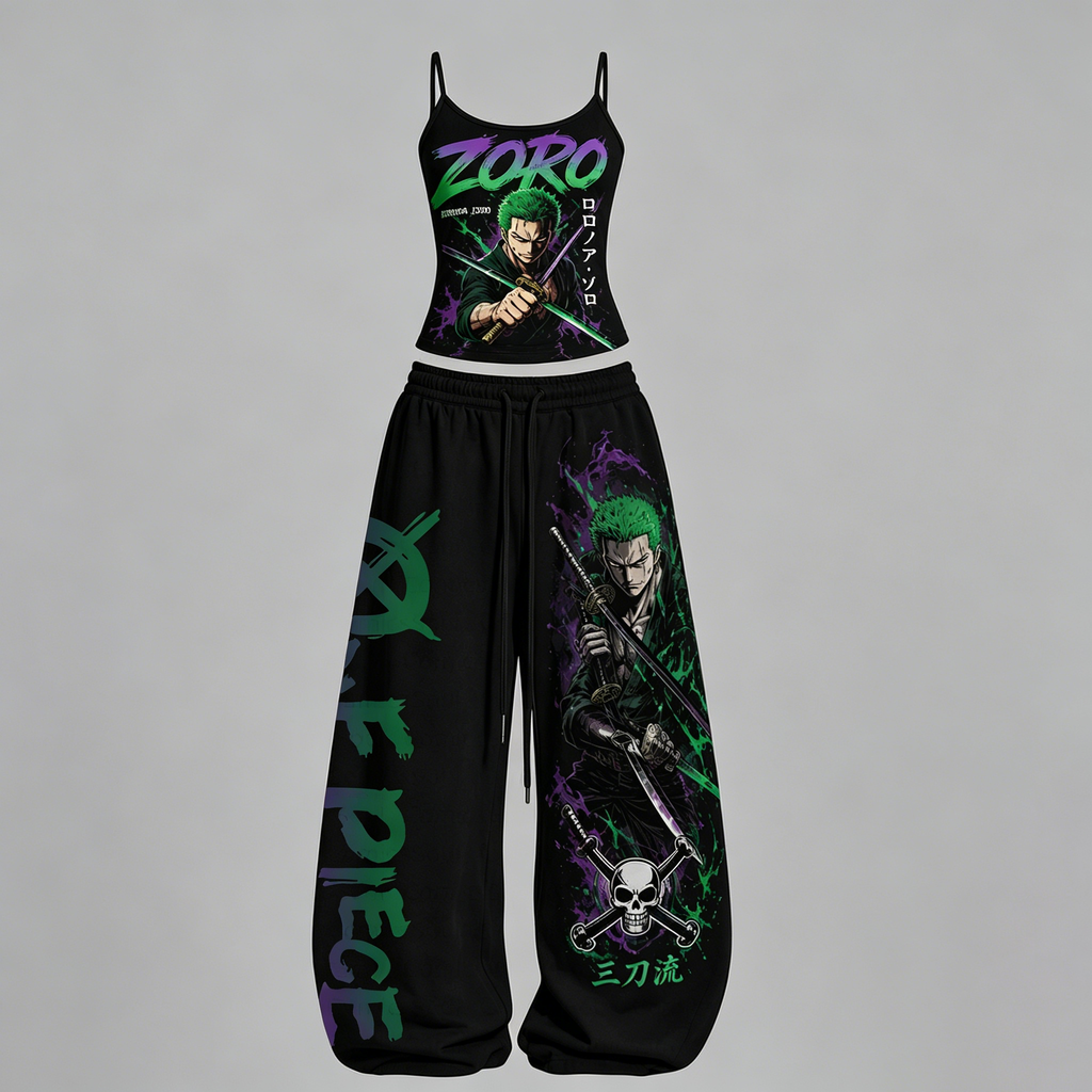 One Piece Top & Elasticated Trousers Two-Piece Set