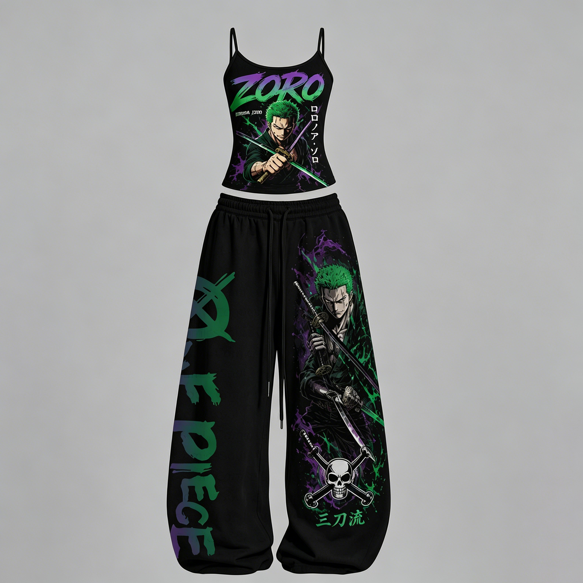 One Piece Top & Elasticated Trousers Two-Piece Set
