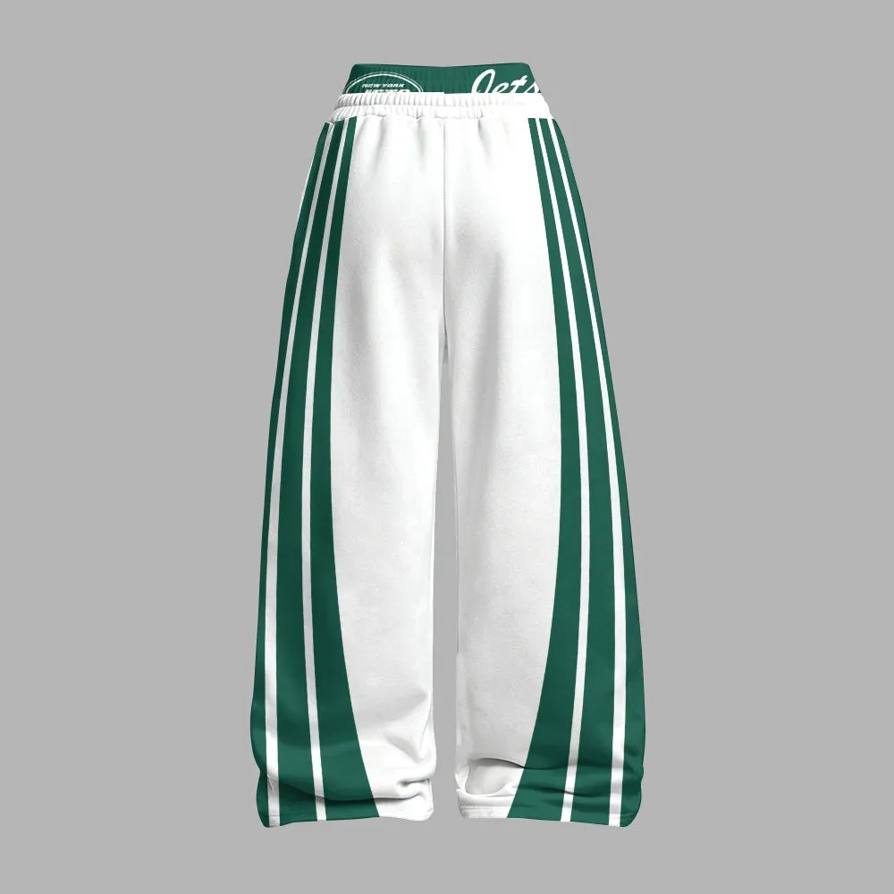 New York Jets Zip-up hooded jacket and elastic-waist pants set | NFL