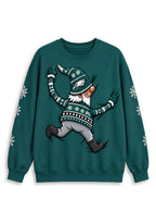 Women's Philadelphia Eagles Christmas Gnome Crewneck Sweatshirt