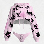 Pokémon Women's Cropped Hoodie & Thong Sets