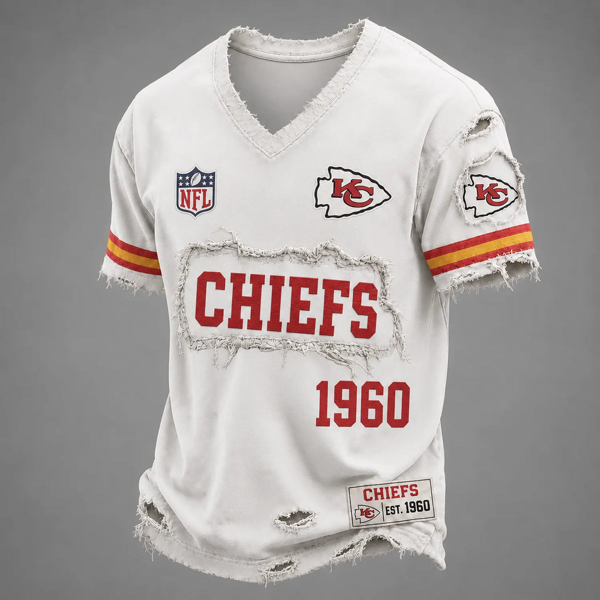 KC x NFL LUXURY V-Neck T-Shirt 3005 DatND DVT