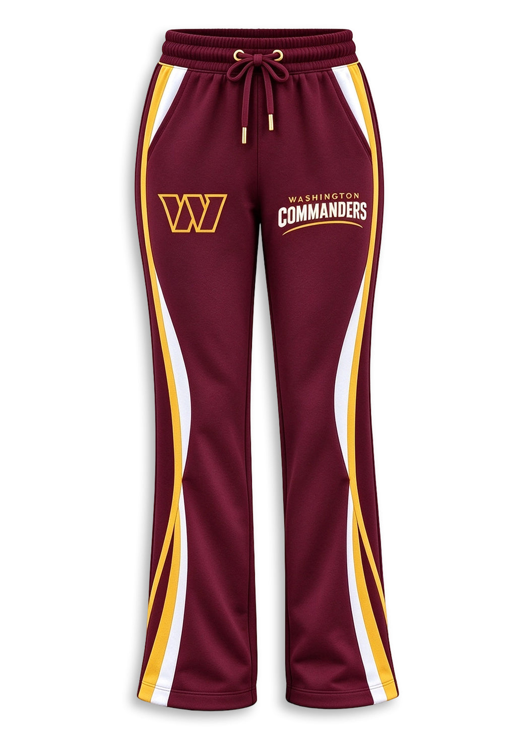 Women's Washington Commanders Crewneck Sweatshirt & Flared Pants 2 Piece Set