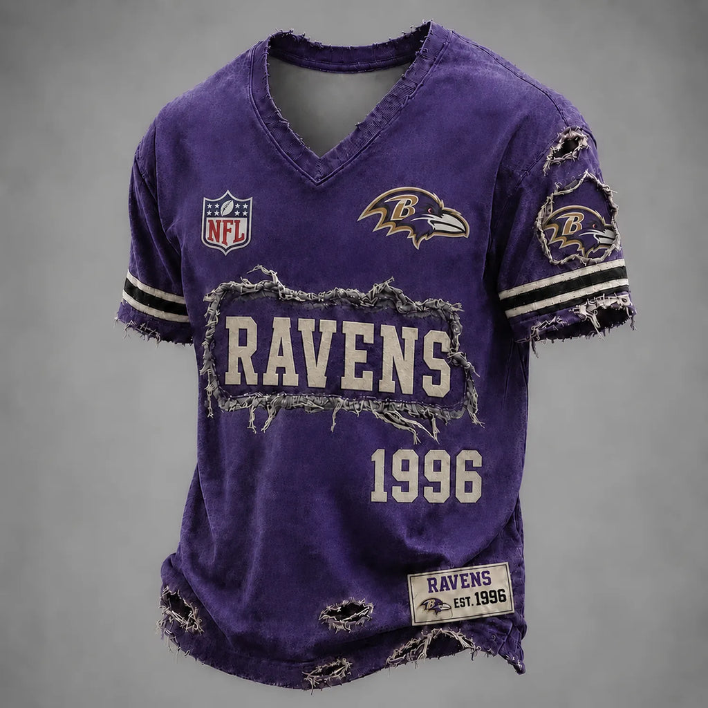 BAL x NFL LUXURY V-Neck T-Shirt 3005 DatND DVT