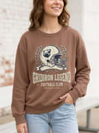 Unisex Gridiron Legend Bear Helmet Printed Long-Sleeve T-Shirt