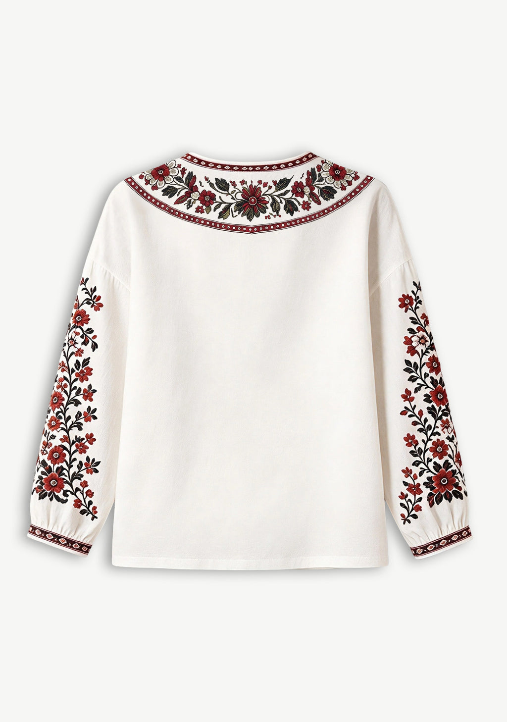 Atlanta Falcons Floral Printed V-Neck Long Sleeve Shirt