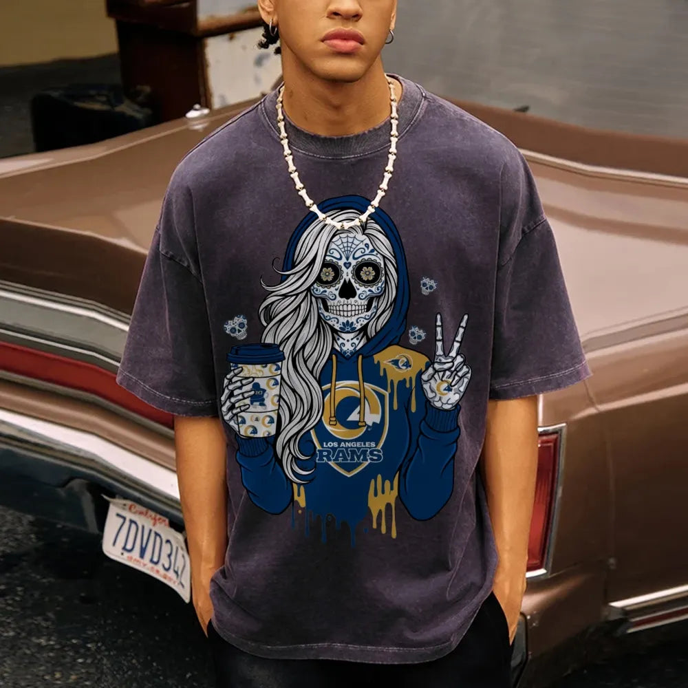 Unisex ¡°Los Angeles Rams¡±Vintage Washed Tee