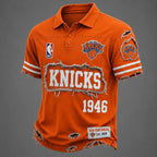 NY Knicks 1946 Distressed V-Neck T-Shirt