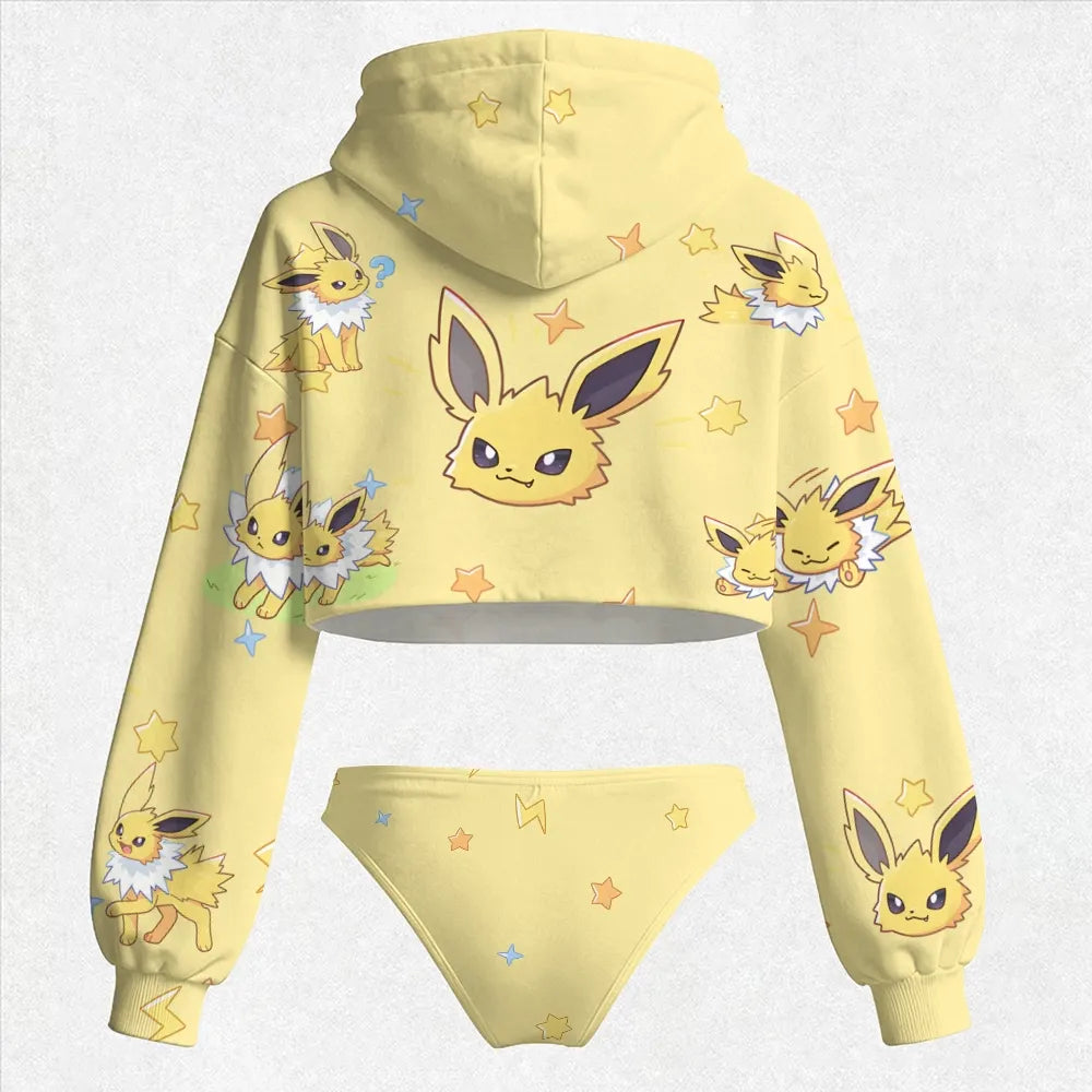 "Pokémon" Women's Hooded Thicken Suit Set