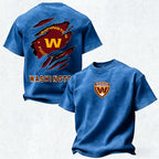 Washington Commanders Printed Unisex 100% Pure Cotton Washed T-Shirt