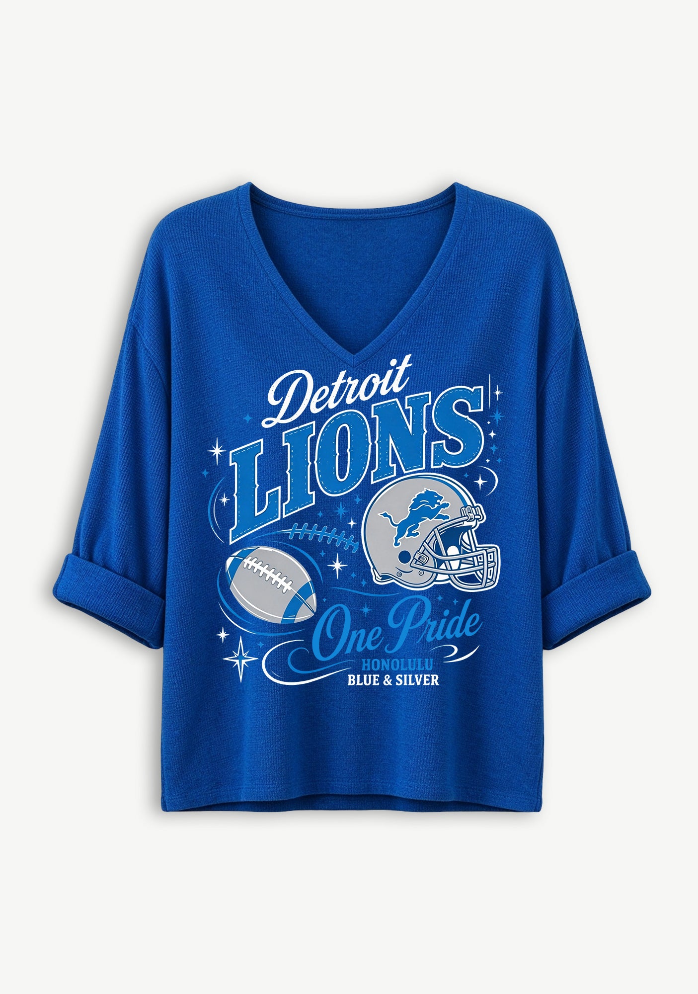 Women Detroit Lions Long Sleeve Game Day Shirt Secondary image