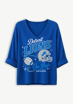 Women Detroit Lions Long Sleeve Game Day Shirt