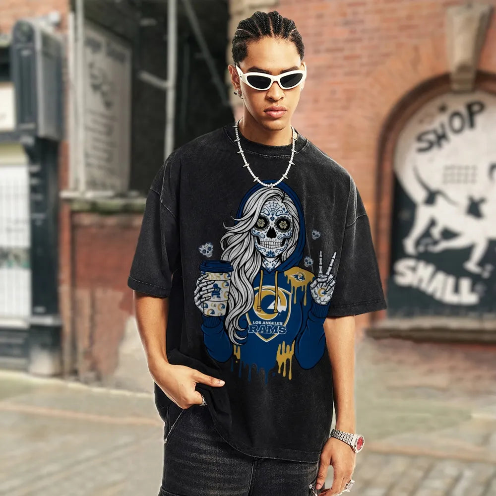 Unisex ¡°Los Angeles Rams¡±Vintage Washed Tee