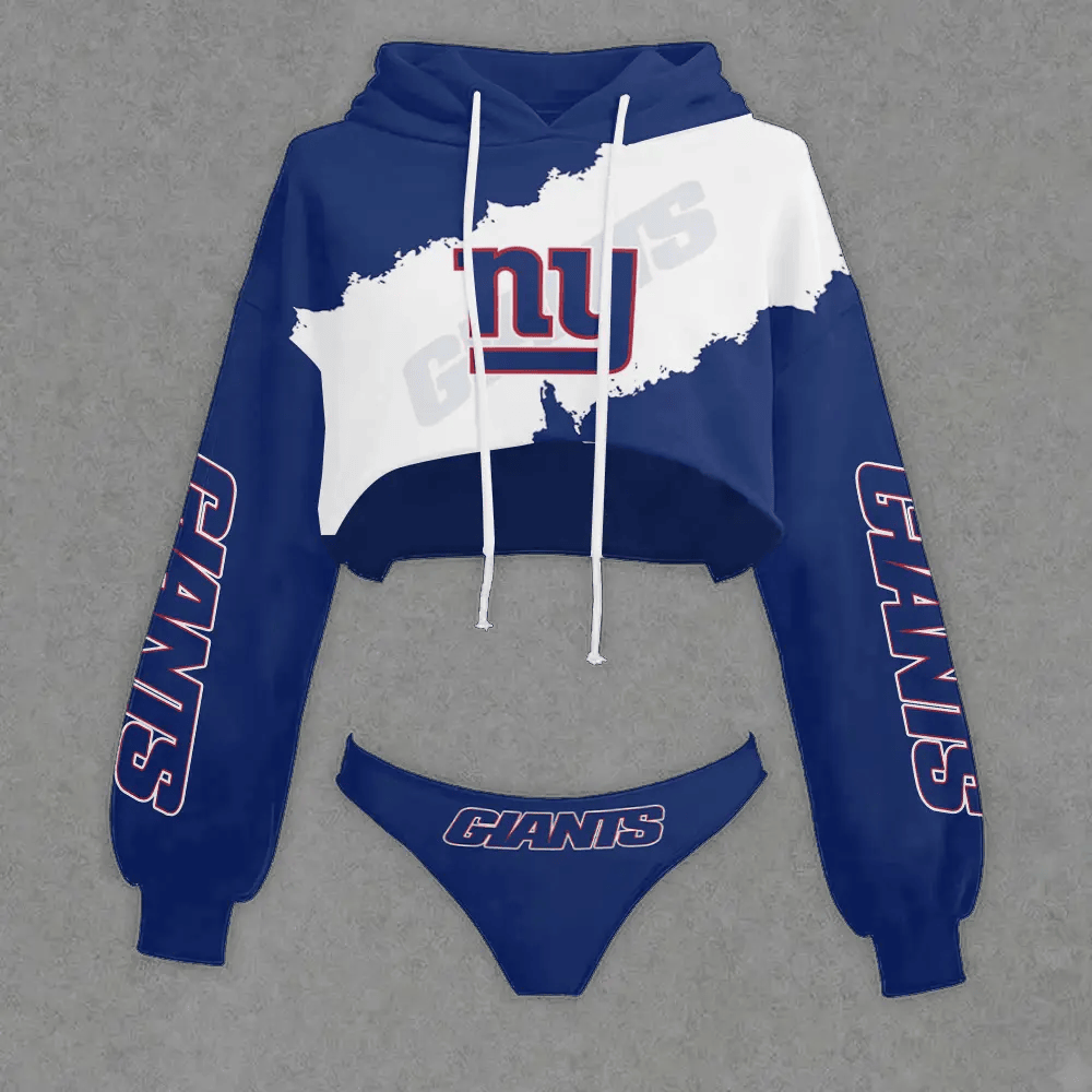 New York Giants Cropped Hoodie & Bottom Set Main image