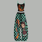 Demon Slayer Top & Elasticated Trousers Two-Piece Set
