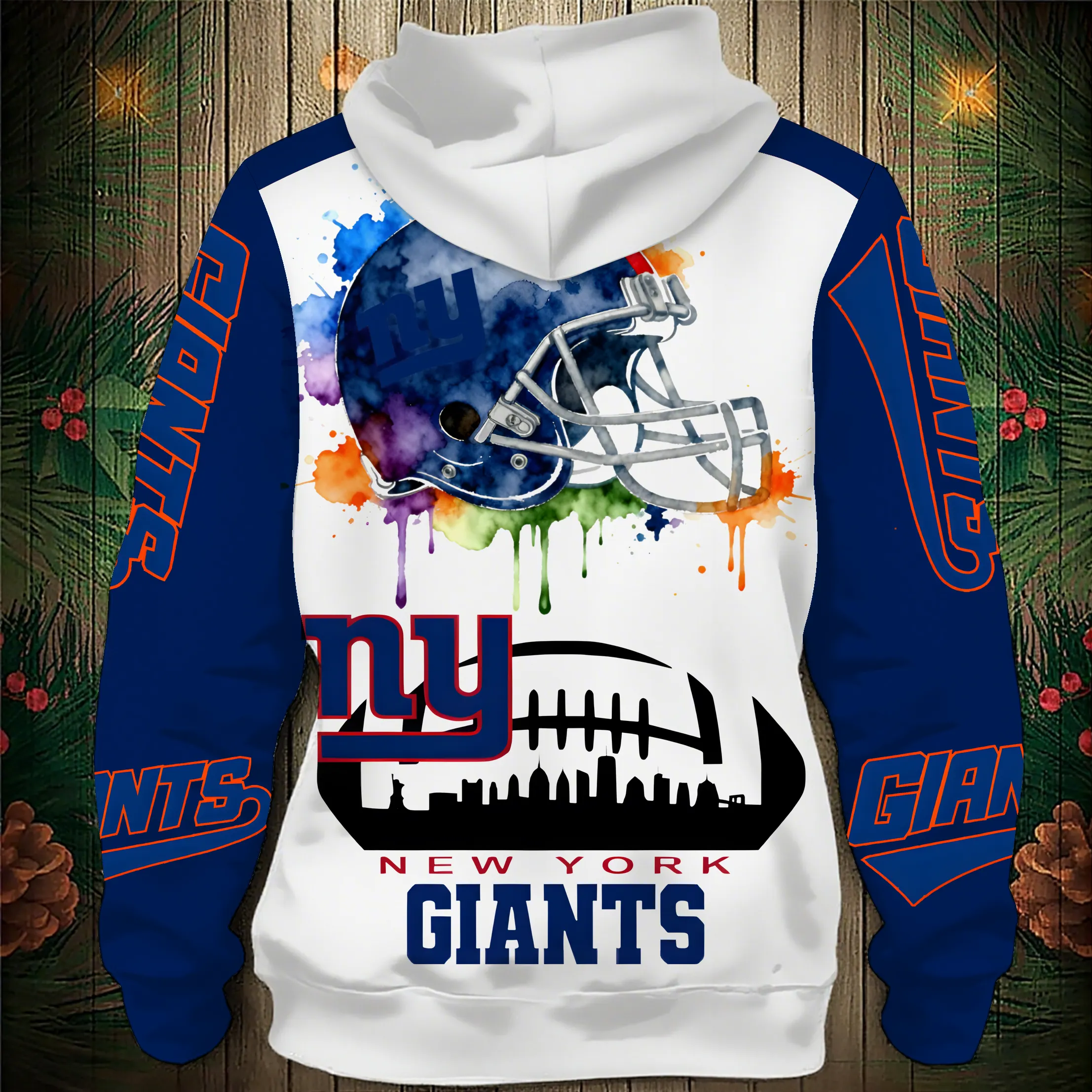 New York Giants 2026 New 3D Graphic Hoodie Secondary image