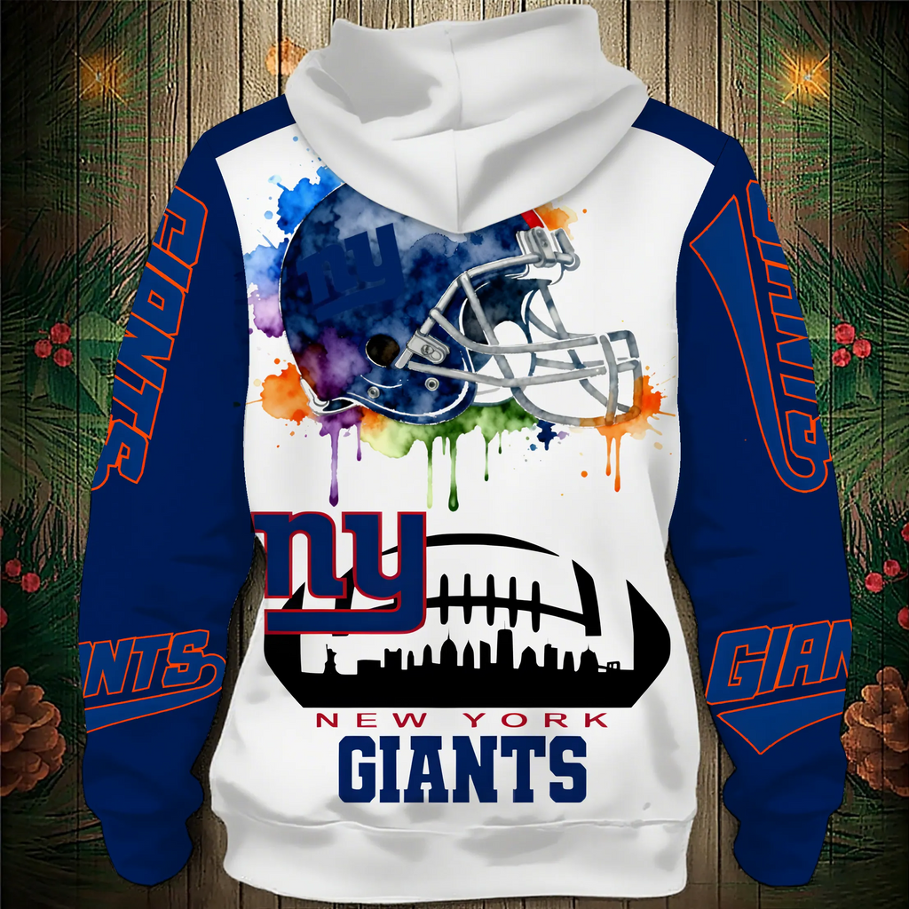 New York Giants 2026 New 3D Graphic Hoodie