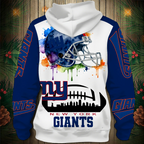 New York Giants 2026 New 3D Graphic Hoodie